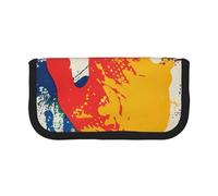 JKLQWC Jolie trousse à crayons en toile - Présentation de divers imprimés légumes papeterie et trousse de maquillage, grande capacité pour voyage, école, bureau, cadeaux, Impression à la main., Taille