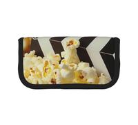 JKLQWC Jolie trousse à crayons en toile - Trousse de maquillage et de papeterie avec imprimé citrouille de Thanksgiving, grande capacité pour voyage, école, bureau, cadeaux, Clapboard de cinéma et