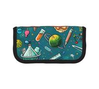 JKLQWC Jolie trousse à crayons en toile - Trousse de maquillage et de papeterie colorée avec impression de football, grande capacité pour voyage, école, bureau, cadeaux, Thème de dessin animé