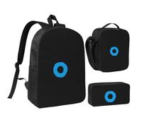 JKLQWC Lot de 3 sacs à dos d'école avec sac à déjeuner isotherme et trousse à crayons pour étudiants, adolescents, filles, garçons - 43,2 cm, Mauvais œil., One Size, Sac à dos daypack