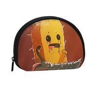 JKLQWC Porte-monnaie mignon avec fermeture éclair pour femme avec imprimé tronçonneuse, Noir , Taille unique, Moderne