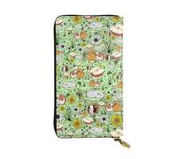 JKLQWC Portefeuille long en cuir synthétique imprimé ours polaire pour femmes et hommes avec porte-cartes, Cochon d'Inde., One Size, Moderne