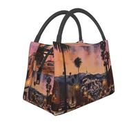 JKLQWC The Old Hollywood Sac à déjeuner isotherme réutilisable pour homme et femme - Grand sac à déjeuner ouvert pour le travail, les voyages, le pique-nique