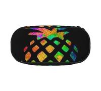 JKLQWC Trousse à crayons à double fermeture éclair avec compartiment en maille et porte-stylos - Imprimé drapeau du Costa Rica - Trousse de papeterie multifonction pour l'école, le bureau, les cadeaux