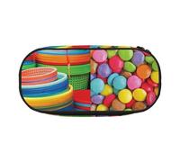 JKLQWC Trousse à crayons à double fermeture éclair avec compartiment en maille et porte-stylos - Imprimé tracteur agricole d'entreprise multifonction pour papeterie, trousse de maquillage pour l'école