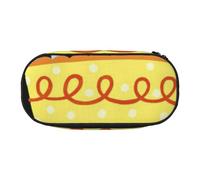 JKLQWC Trousse à crayons à double fermeture éclair avec compartiment en maille et porte-stylos - Trousse multifonction pour fournitures de bureau, école, bureau, cadeaux, Big Cake Happy Birthday, One