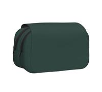 JKLQWC Trousse à crayons avec imprimé bowling pour enfants, hommes et femmes, deux couches de grande capacité, trousse de maquillage, organisateur pour bureau, école, voyage, Vert/gris, One Size