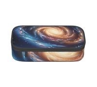 JKLQWC Trousse à crayons avec motif camouflage imprimé - Grande capacité - Compartiment à fermeture éclair - Organiseur pour bureau, école, voyage, Spirale spatiale énergie cosmique, One Size