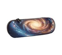 JKLQWC Trousse à crayons avec motif camouflage imprimé - Jolie trousse à crayons en cuir synthétique avec fermeture éclair - Organiseur pour bureau, école, voyage, Spirale spatiale énergie cosmique