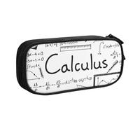 JKLQWC Trousse à crayons avec motif géométrique mathématiques G alculus - Jolie boîte à crayons avec fermeture éclair - Pour bureau, école, adolescent, fille, garçon, adulte, noir, Noir , One Size