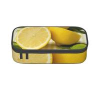 JKLQWC Trousse à crayons avec motif girafe d'Afrique - Motif arbre majestueux - Grande capacité - Compartiment à fermeture éclair - Organiseur pour bureau, école, voyage, Jaune citron, One Size