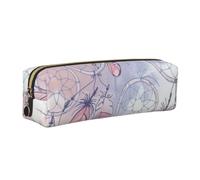 JKLQWC Trousse à crayons en cuir imprimé attrape-rêves amérindien avec fermeture éclair dorée - Organiseur simple et léger pour l'école, le bureau, les voyages, le maquillage, doré, One Size, Cartable