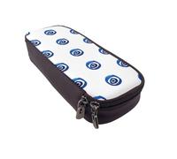 JKLQWC Trousse à crayons en cuir synthétique avec fermeture éclair pour filles et garçons Motif grenouille, Mauvais yeux., One Size, Cartable