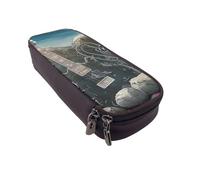 JKLQWC Trousse à crayons en cuir synthétique avec fermeture éclair pour filles et garçons - Motif Love Rock, Noir , Taille unique, Cartable