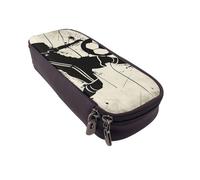 JKLQWC Trousse à crayons en cuir synthétique avec imprimé « I Love Soccer » - Jolie trousse à crayons avec fermeture éclair - Pour le bureau, l'école, les étudiants, les adolescents, les filles, les