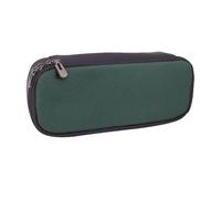 JKLQWC Trousse à crayons en cuir synthétique imprimé bowling avec fermeture éclair pour le bureau, l'école, les étudiants, les adolescents, les filles, les garçons, les adultes, Vert/gris, One Size