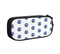 JKLQWC Trousse à crayons imprimée mauvais yeux avec fermeture éclair pour bureau, école, adolescent, fille, garçon, adulte, noir, Noir , One Size, Cartable