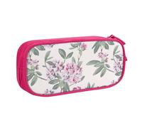 JKLQWC Trousse à crayons imprimée vieux rose - Jolie trousse à crayons avec fermeture éclair - Boîte de rangement pour bureau, école, adolescent, fille, garçon, adulte, noir, rose, One Size, Cartable
