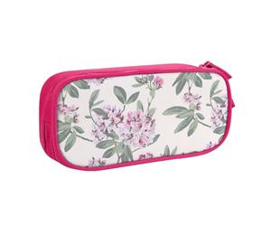 JKLQWC Trousse à crayons imprimée vieux rose - Jolie trousse à crayons avec fermeture éclair - Boîte de rangement pour bureau, école, adolescent, fille, garçon, adulte, noir, rose, One Size, Cartable