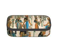 JKLQWC Trousse à crayons imprimée « Women in Ancient Egypt » - Grande capacité - Compartiment à fermeture éclair - Organiseur pour bureau, école, voyage, Femmes en Égypte ancienne, One Size, Cartable