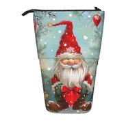 JKLQWC Trousse à crayons rétractable sur pied - Imprimé bateau pirate cool papeterie et trousse de maquillage pour voyage, école, bureau, cadeaux, Nain de Noël traditionnel, Taille unique, Cartable