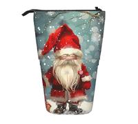 JKLQWC Trousse à crayons rétractable sur pied - Imprimé bateau pirate cool papeterie et trousse de maquillage pour voyage, école, bureau, cadeaux, Nain traditionnel de Noël 1, Taille unique, Cartable