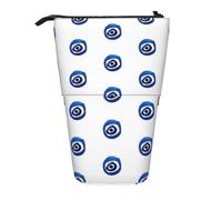 JKLQWC Trousse à crayons rétractable sur pied, motif grenouille, papeterie et maquillage pour voyage, école, bureau, cadeaux, Mauvais yeux., One Size, Trousse de maquillage