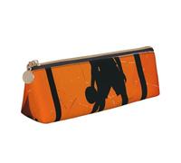 JKLQWC Trousse à crayons triangulaire avec fermeture éclair - Organiseur en cuir léger pour l'école, le bureau, les voyages, le maquillage, Art du basket-ball, Taille unique, Cartable