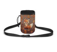JKLQWH Fall Fox Sac de dressage pour animal domestique avec poche portable pour chien