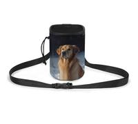 JKLQWH Golden Retriever Sac de dressage pour animal domestique Sac banane pour promener votre chien Sac à friandises portable pour animaux de compagnie