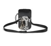 JKLQWH Sac banane de dressage pour chien imprimé dalmatien - Poche portable pour animal domestique