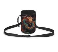 JKLQWH Sac de dressage pour chien avec imprimé dragon chinois - Sac de dressage portable pour animal domestique