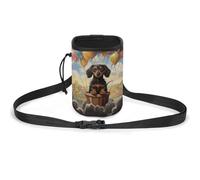 JKLQWH Sac de dressage pour chien avec imprimé montgolfière et motif teckel