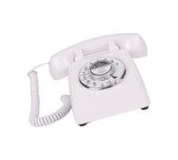 jklymm 1 ensemble de roues rotatives vieux téléphone fonctionnel téléphone de bureau son fort design traditionnel solide pour une utilisation de téléphones fixes