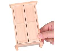 jklymm Armoire miniature en bois, figurine 1/12 pour maison de poupée, meubles, vêtements, scène, accessoires de paysage, accessoires de maison de collection