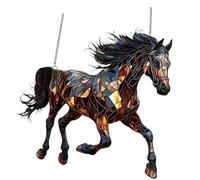 jklymm Attrape-soleil en verre teinté à suspendre avec chaîne en métal pour décoration de jardin ou de cour