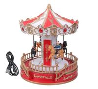 jklymm Boîte à musique rotative lumineuse à LED - Carrousels de Noël - Décoration avec mélodies pour réunions de famille - Cadeau de Noël - Boîte à musique rotative