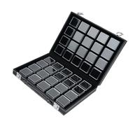 jklymm Boîte d'exposition élégante en acrylique transparent avec fenêtre et plateau de présentation de bijoux en acrylique