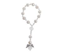 jklymm Chapelet de baptême avec perles acryliques pour baptême communion 4 couleurs, One Size, Comme décrit