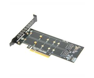 jklymm Double fente NVMe GPIB Version X16 ASSAULT Link pour extension de stockage de disque et transfert de données extrêmement rapide compatible avec retour