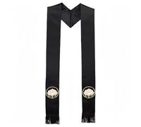 jklymm Écharpe à franges confortable et légère pour prêtres et clergés - Utilisation dans les services religieux - Facile d'entretien - Longue durée de vie, Noir , Taille unique