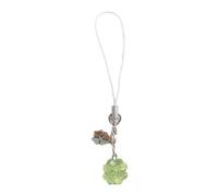jklymm Élégant pendentif en forme de trèfle à quatre trèfles - Breloque portable en acrylique robuste pour femme tendance, Vert, B