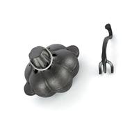 jklymm Lot de 1 grande mijoteuse en fer forgé avec sortie moulée en forme de cœur et couvercle élévateur pour poêle à bois et humidification Conséquences de cuisson lente