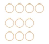 jklymm Lot de 10 cerceaux à broder pour projets de couture, travaux manuels, cadres de couture ronds pour adultes, outil de broderie