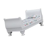 jklymm Maisons de poupée à l'échelle 1/12 - Modèle de lit simple - Accessoire d'affichage pour poupées de 15 cm - Style victorien vintage - Maisons de poupées miniatures