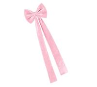 jklymm Nœud papillon en flanelle facile à nouer avec installation rapide, idéal pour les rassemblements festifs, décoration en flanelle vive et douce pour dossier de chaise