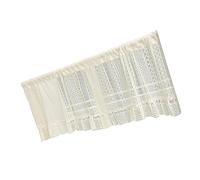 jklymm Panneau de fenêtre semi-dentelle en polyester respirant décoratif transparent pour filtrer l'intimité et la lumière du soleil, panneau de rideau en dentelle polyester facile à suspendre
