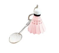 jklymm Porte-clés en alliage léger en forme de raquette de badminton sur le thème du sport pour les athlètes et les chercheurs de cadeaux uniques, b, taille unique