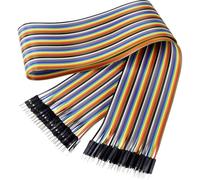 Jkmm406 Câble De Cavalier Arduino, Banana Pi, Raspberry Pi [40x Pontage Filaire De Prise Mâle - 40x Pontage - Renkforce