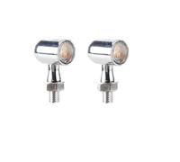 JKNONCBSG momt Clignotants Clignotant de moto Bullet Indicateur lumière LED intégré Feu arrière frein circulation diurne pour 2 en 1(1488 Color Clear)